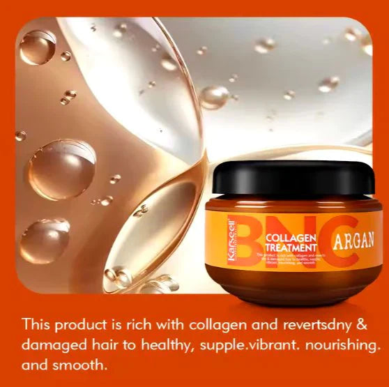 Collagen Treatment Hair Mask, Deep Conditioning, Hair Repair, Anti-Frizz, Moisturizing, Strengthening, Shine Boost