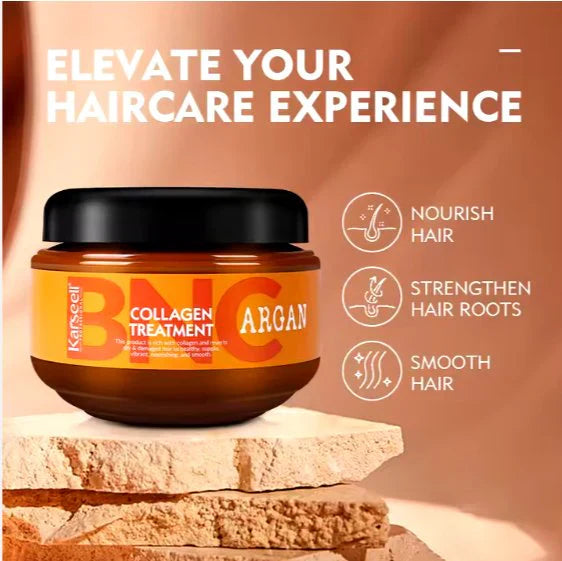 Collagen Treatment Hair Mask, Deep Conditioning, Hair Repair, Anti-Frizz, Moisturizing, Strengthening, Shine Boost