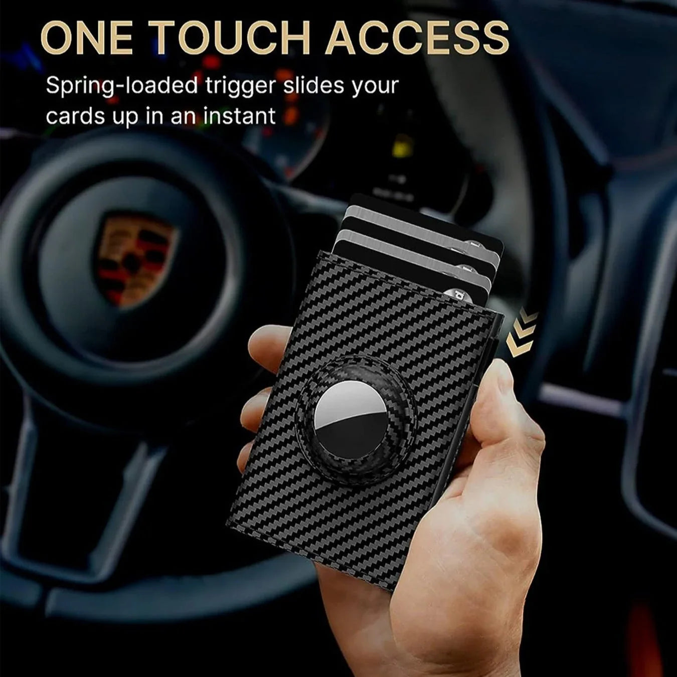 Men's Ultra-thin Smart Wallet Card Clamp, RFID Blocking Slim Wallet, Minimalist Metal Wallet for Men