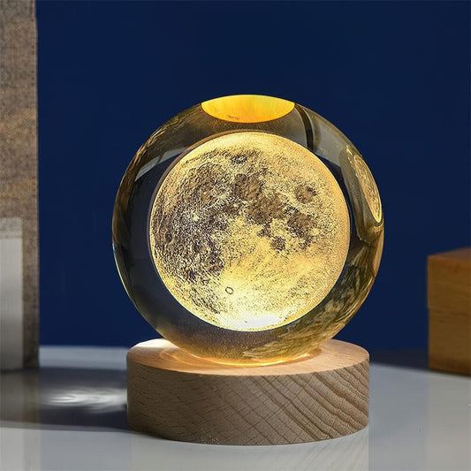 Decorative Crystal Ball | Clear Healing Sphere for Home Decor, Photography, Energy & Meditation