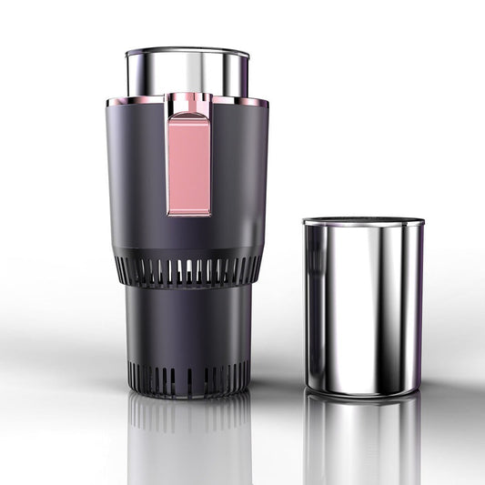 2-in-1 Heating & Cooling Cup Holder | Smart Temperature Control for Car, Office, Home