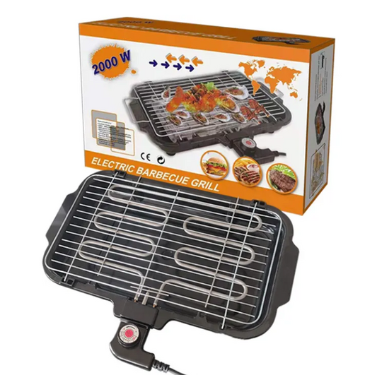 Electric BBQ Grill – Smokeless, Non-Stick, Adjustable Temperature, Indoor & Outdoor Barbecue Grill for Home & Party Cooking