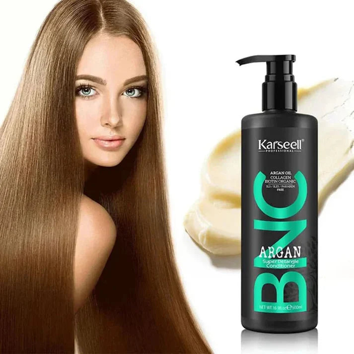 BNC Argan Shampoo, Conditioner Set, 500ml, Hydrating Hair Care, Sulfate-Free, Frizz Control, Hair Strengthening
