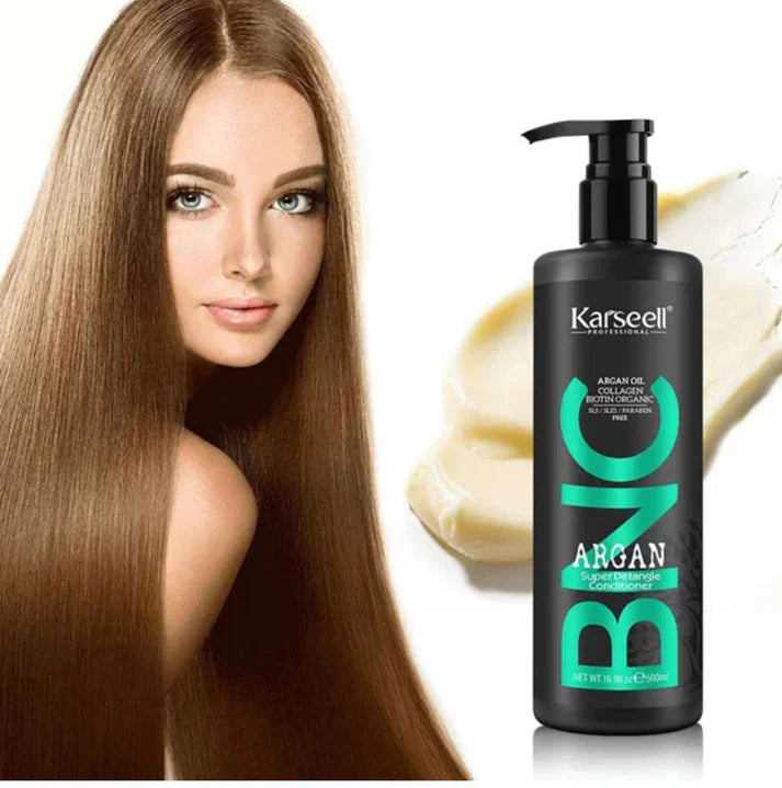 BNC Argan Shampoo, Conditioner Set, 500ml, Hydrating Hair Care, Sulfate-Free, Frizz Control, Hair Strengthening