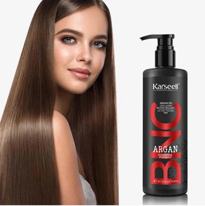 BNC Argan Shampoo, Conditioner Set, 500ml, Hydrating Hair Care, Sulfate-Free, Frizz Control, Hair Strengthening