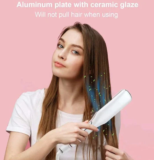 Ceramic Wide Straightener – Professional Hair Straightener with Extra-Wide Plates | Fast Heating Flat Iron for All Hair Types