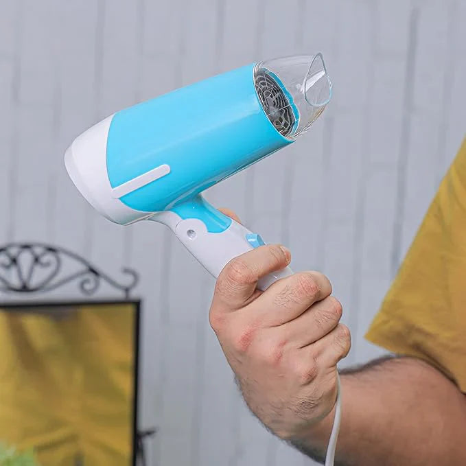 Foldable Handle Hair Dryer – Compact, Travel-Friendly Blow Dryer with Ionic Technology | Fast Drying & Lightweight Design
