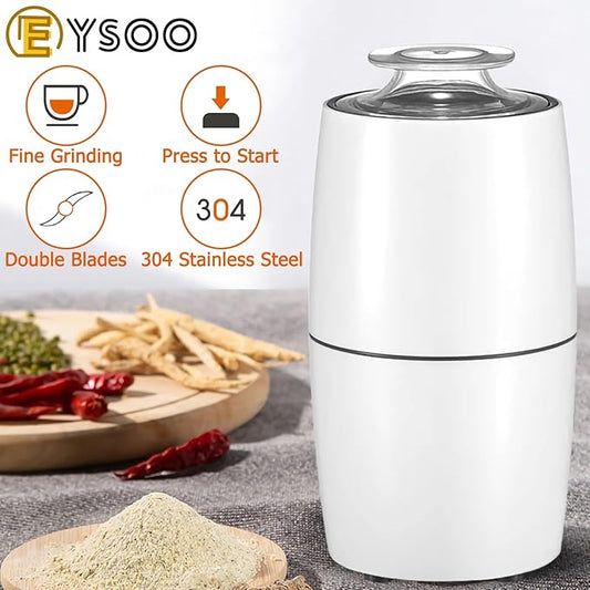Electric Coffee Grinder, Burr Coffee Bean Grinder, Adjustable Grind Settings, Stainless Steel, High-Speed Grinding