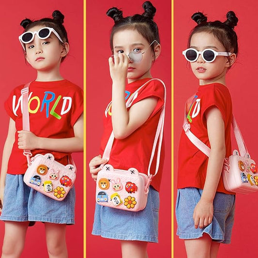 Kids Trendy Satchel, Stylish Children's Shoulder Bag, Cute Mini Handbag, Fashion Crossbody Purse, Lightweight Kids Bag, Casual Satchel for Girls, Boys