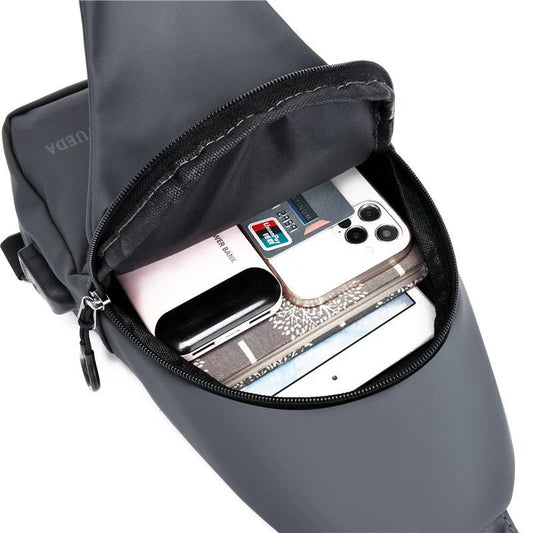 Men's Tactical Chest Bag – Casual Sports Crossbody, Oblique Shoulder Backpack, Fashion Single Strap Sling Bag