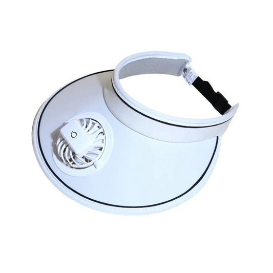Mini Sun Fan Hat, Portable Cooling Sun Hat, USB Rechargeable Fan Hat, Summer Outdoor Hat, Hands-Free Cooling Cap, Kids & Adults Sun Protection Hat