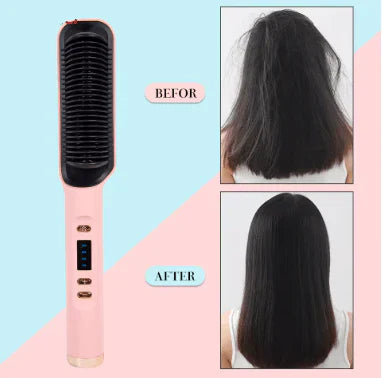 Multifunctional Hair Straightener | 2-in-1 Hair Styler, Fast Heating, Anti-Frizz Hair Tool, Professional Hair Straightener