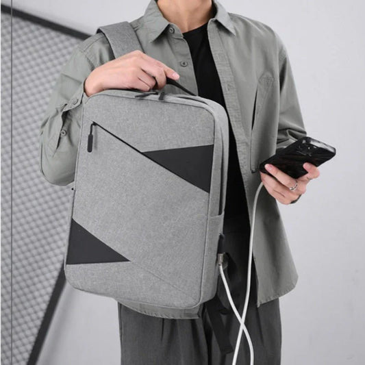 New Business Commute Trip Computer Backpack | Men's 3-Piece Set, Laptop Bag, Travel Essentials, Office Backpack