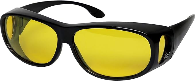 Night Driving Glasses, Anti-Glare Vision Glasses, Polarized Night Glasses, HD Nighttime Driving Eyewear, Yellow Lens Glasses, Night Safety Glasses
