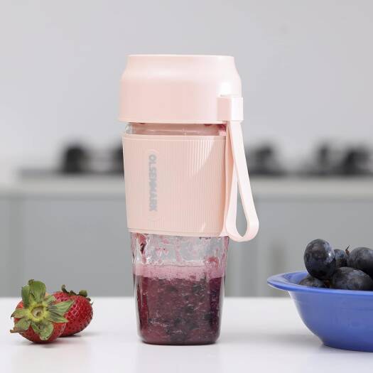 Portable Mini Juicer, Personal Blender for Smoothies, USB Rechargeable, Travel Blender, Compact & Lightweight