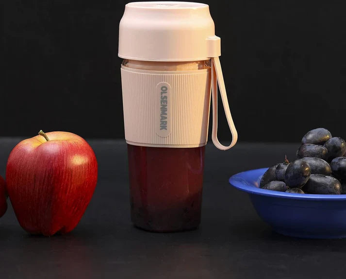 Portable Mini Juicer, Personal Blender for Smoothies, USB Rechargeable, Travel Blender, Compact & Lightweight