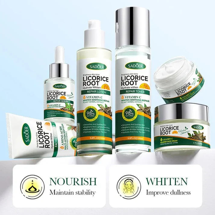 Sadoer - Licorice Root Whitening Skin Care Set (Original) | Brightening