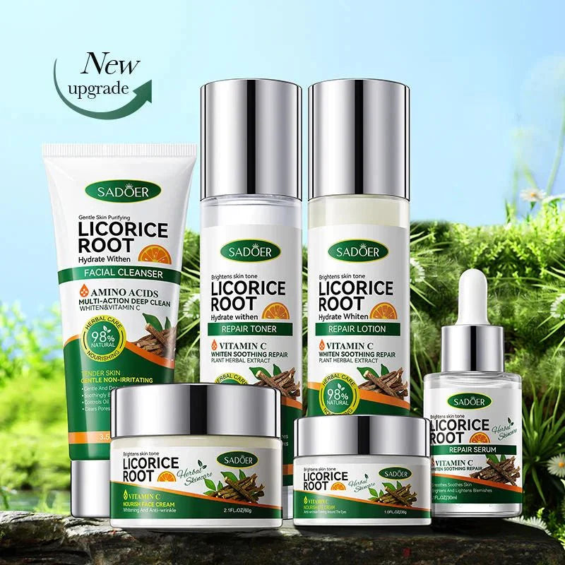 Sadoer - Licorice Root Whitening Skin Care Set (Original) | Brightening