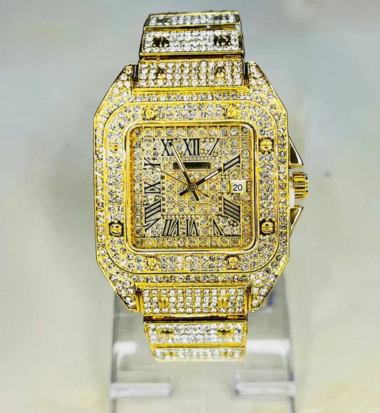 Women Gold Watch | Luxury Ladies Watch, Elegant Wristwatch, Fashionable Gold Timepiece, Stylish Women's Accessory